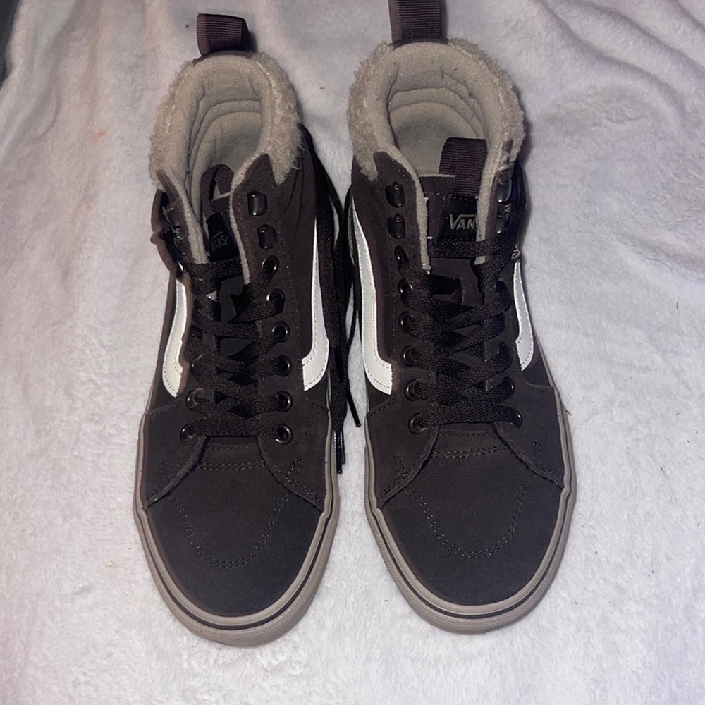 Brown fur vans
